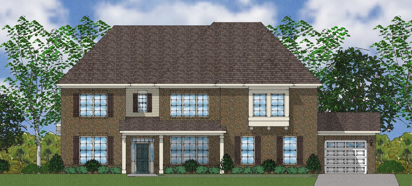 Representative exterior photo of a completed home built from the Rutledge II - Elite Collection by Mungo Homes in Suter Estates, Easley, SC (Image 23).