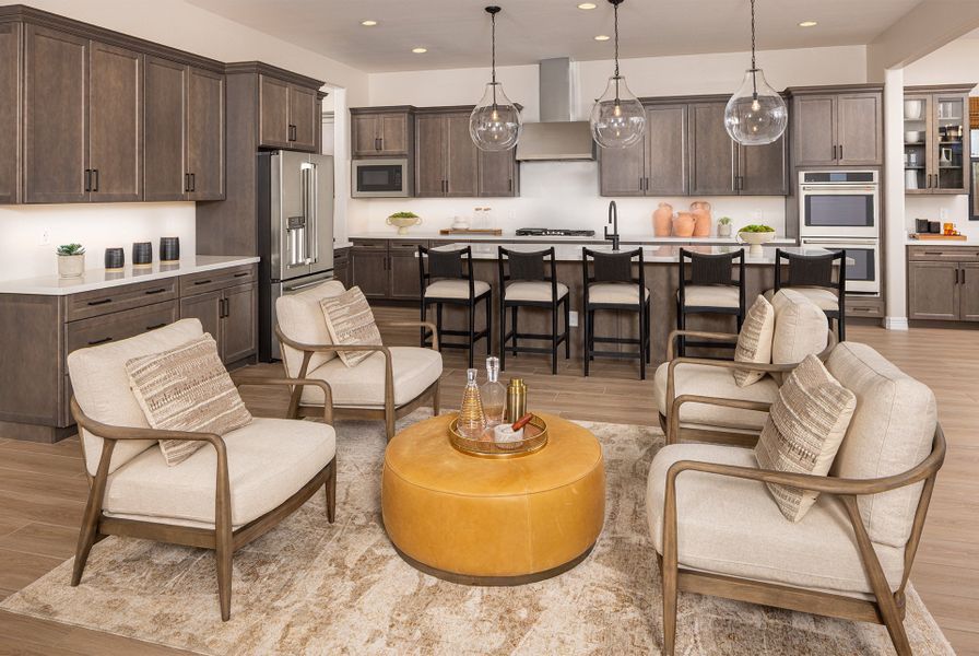 Representative furnished interior of a home built from the Heron by Taylor Morrison in Verdin Odyssey Collection, Phoenix (Image 7).