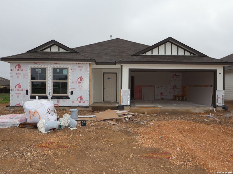 In-progress construction of a new home in Winding Brook, San Antonio, TX (Image 30).