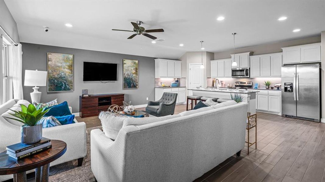 Furnished interior view inside a new home in Parkerville Meadows, DeSoto (Image 6).