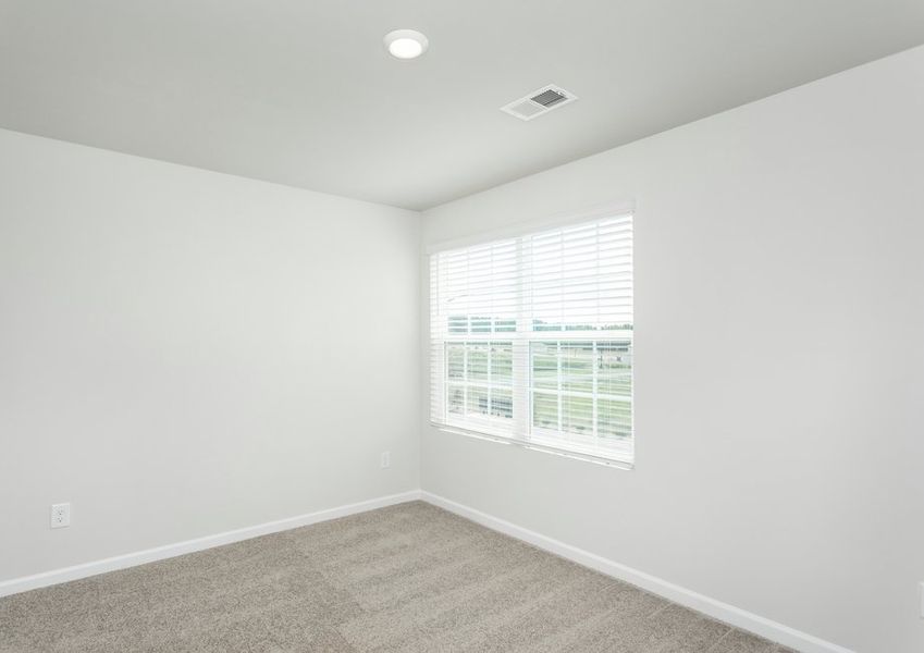 Each bedroom has carpet