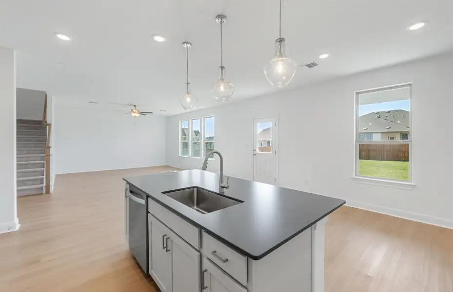 Furnished interior view inside a new home in Saddleback at Santa Rita Ranch, Liberty Hill (Image 8). Furnished interior view inside a new home in Saddleback at Santa Rita Ranch, Liberty Hill (Image 8).