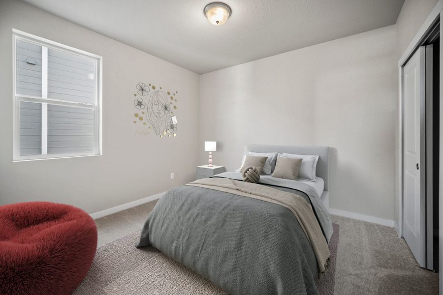 Representative furnished interior of a home built from the Lilac by View Homes in Aspen Ranch, Fountain (Image 8).