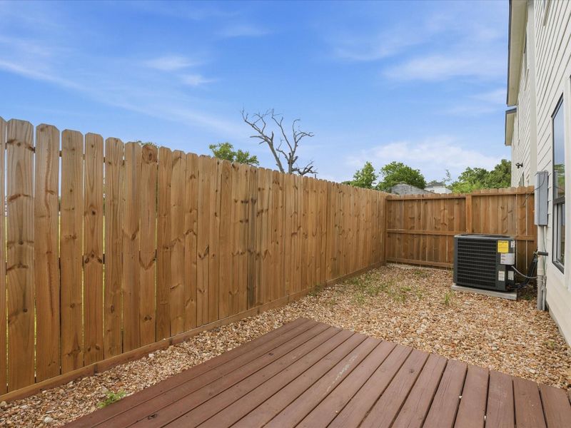 Exterior details and patio area of a home in , Houston (Image 30).