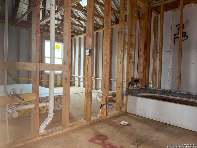 In-progress construction of a new home in Cordova Trails, Seguin, TX (Image 19).