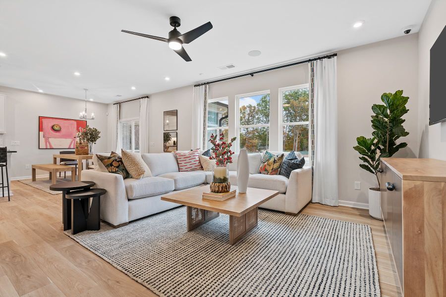 Representative furnished interior of a home built from the Henderson by Tri Pointe Homes in Alton Creek, Mint Hill (Image 27).
