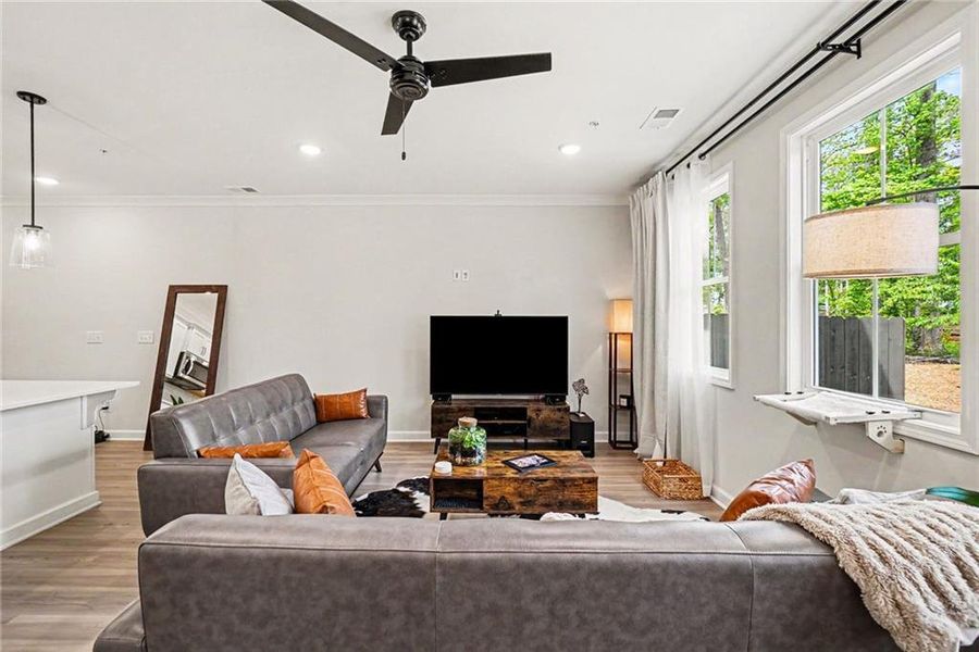 Furnished interior view inside a new home in Gates at Hamilton Grove, Marietta (Image 14).