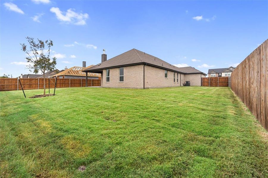 View of fenced backyard View of fenced backyard