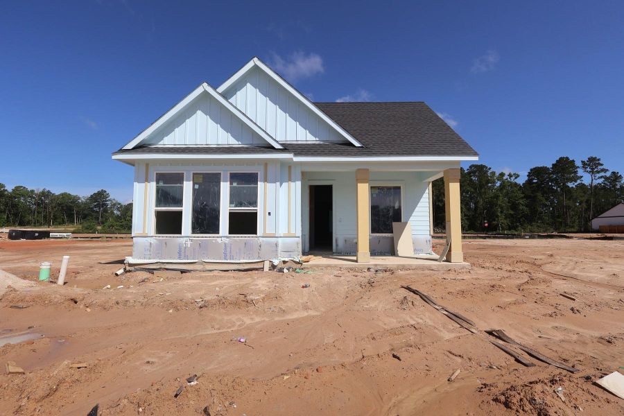 In-progress construction of a new home in Two Step Farm - Landmark Row Collection, Montgomery, TX (Image 9). In-progress construction of a new home in Two Step Farm - Landmark Row Collection, Montgomery, TX (Image 9).