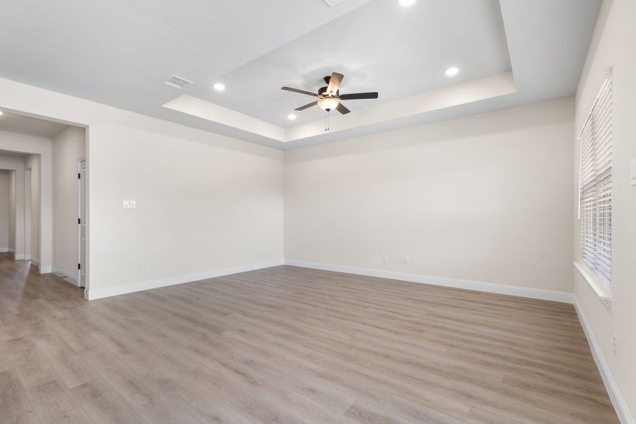 Representative unfurnished interior of a home built from the The Holly F by Davidson Homes LLC in Saddle Creek Ranch, Cibolo (Image 21). Representative unfurnished interior of a home built from the The Holly F by Davidson Homes LLC in Saddle Creek Ranch, Cibolo (Image 21).