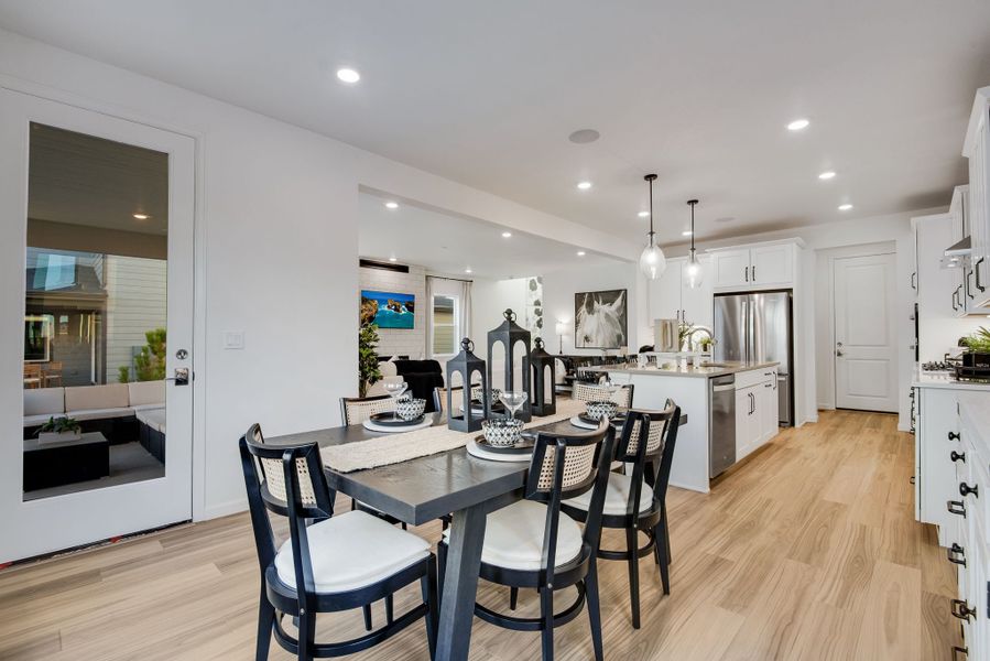 Furnished interior view inside a new home in Reunion, Commerce City (Image 24).