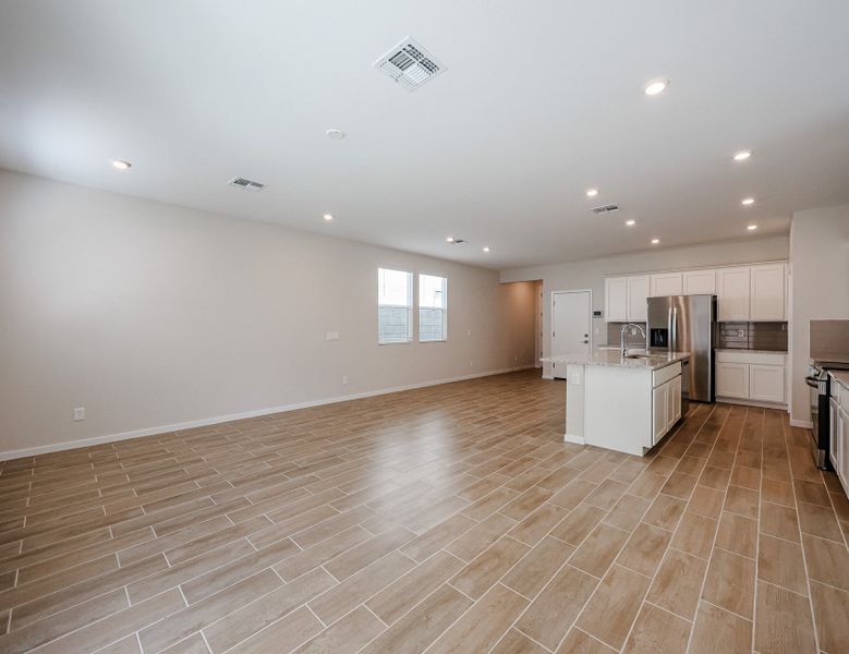A large empty kitchen.