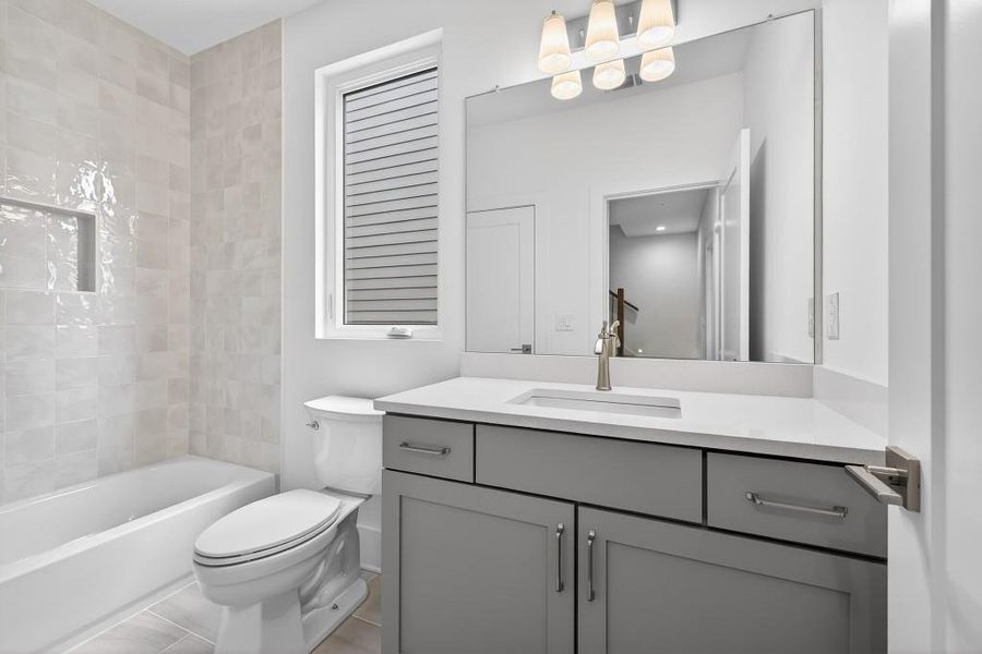 Furnished interior view inside a new home in , Decatur (Image 19).