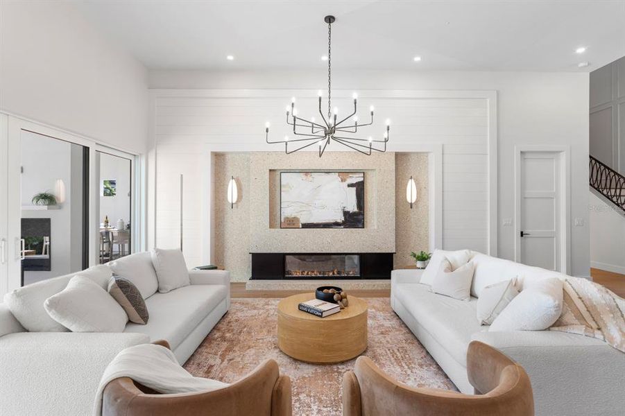 Furnished interior view inside a new home in , Tampa (Image 45). Furnished interior view inside a new home in , Tampa (Image 45).