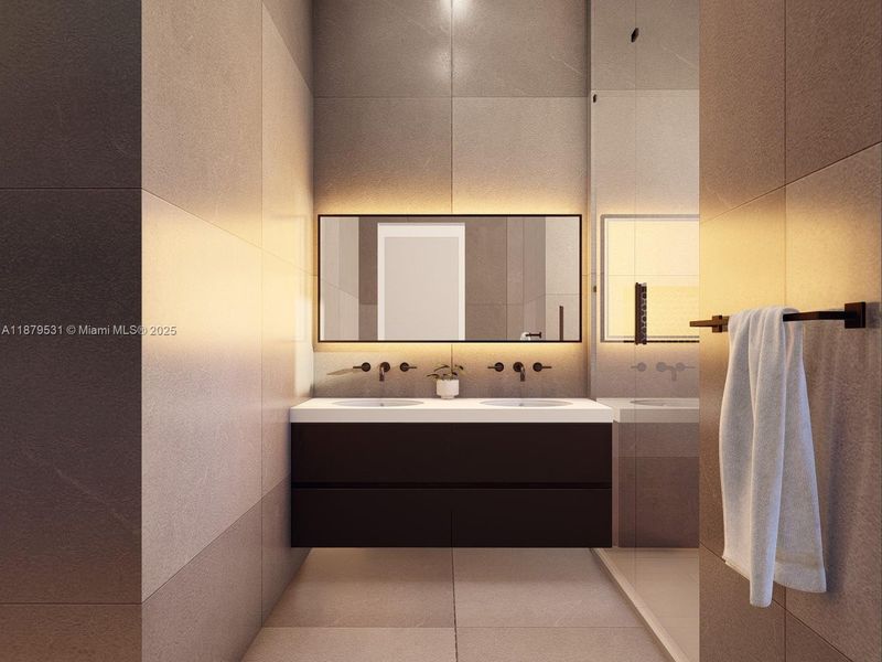 Furnished interior view inside a new home in , Miami (Image 4). Furnished interior view inside a new home in , Miami (Image 4).