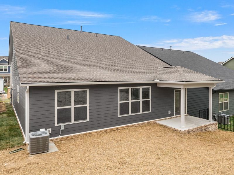 Exterior details and patio area of a home in Woods Crossing, Gallatin (Image 32).