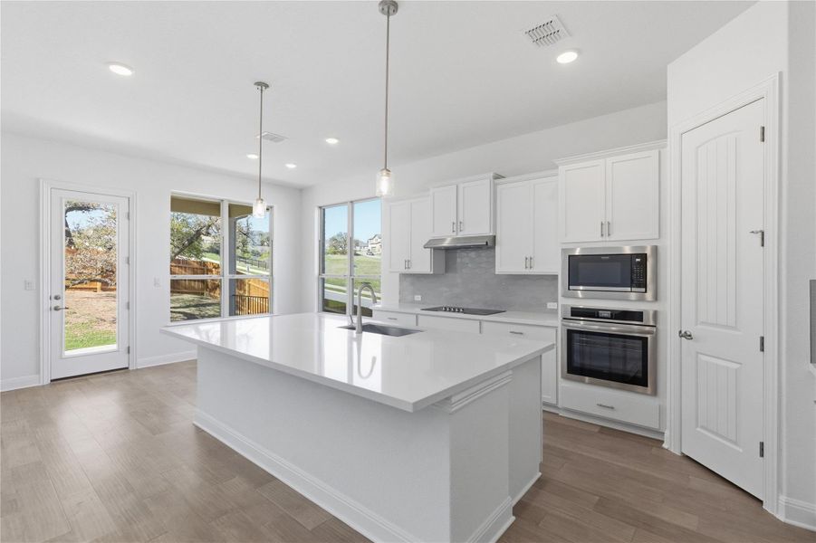 Furnished interior view inside a new home in Retreat at San Gabriel, Georgetown (Image 12).