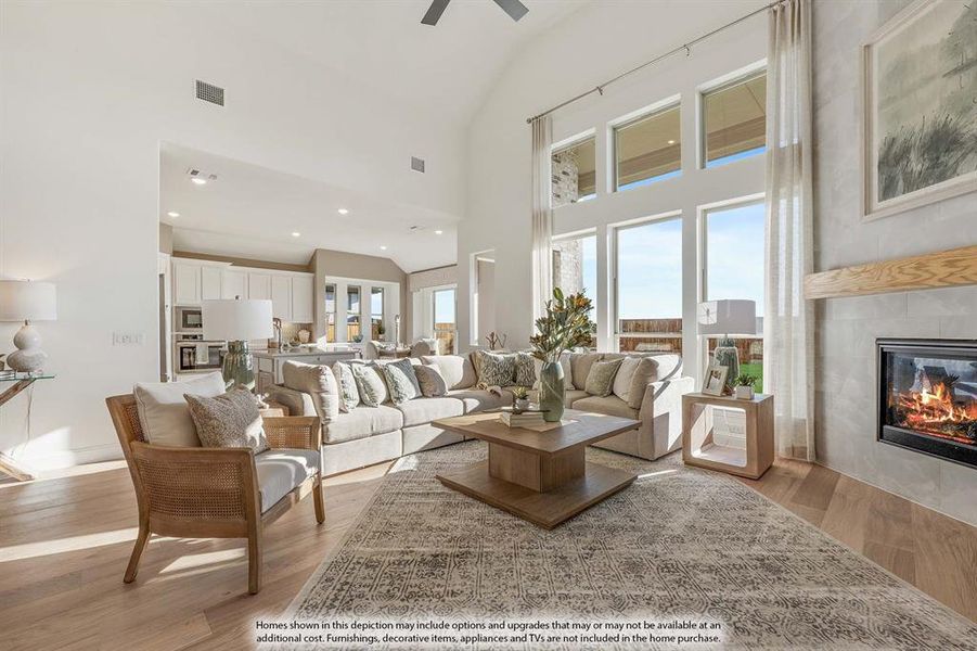 Furnished interior view inside a new home in ArrowBrooke, Aubrey (Image 13). Furnished interior view inside a new home in ArrowBrooke, Aubrey (Image 13).