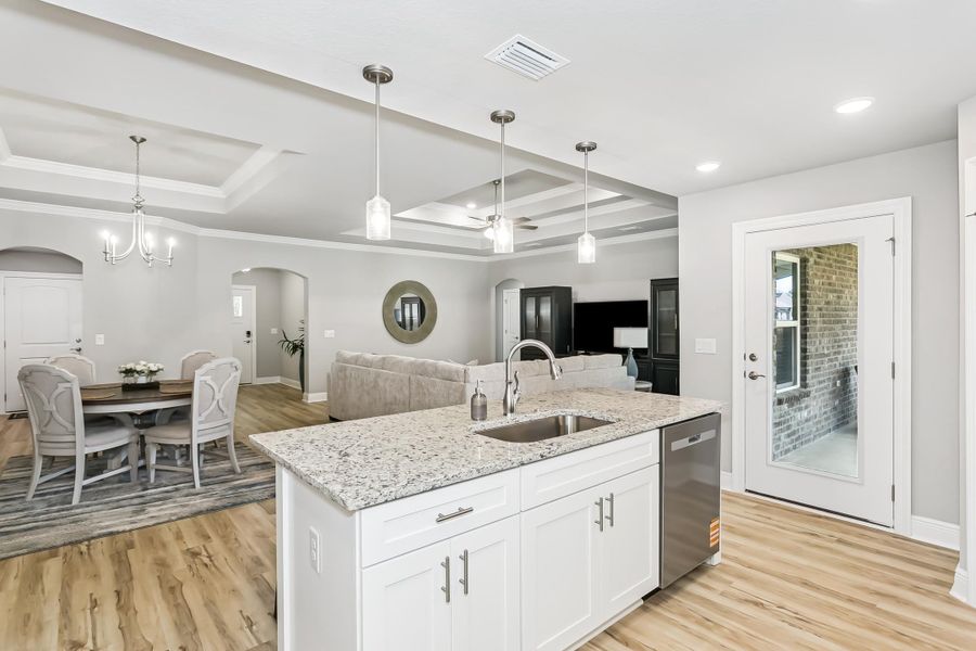 Furnished interior view inside a new home in Buckeyes Landing, Navarre (Image 14).