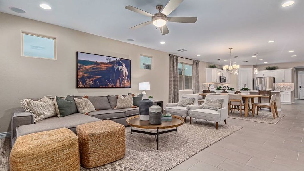 Representative furnished interior of a home built from the Harlow by Taylor Morrison in Discovery Collection at Verrado, Buckeye (Image 5). Representative furnished interior of a home built from the Harlow by Taylor Morrison in Discovery Collection at Verrado, Buckeye (Image 5).