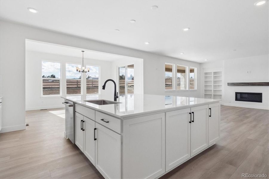 Furnished interior view inside a new home in , Littleton (Image 8).