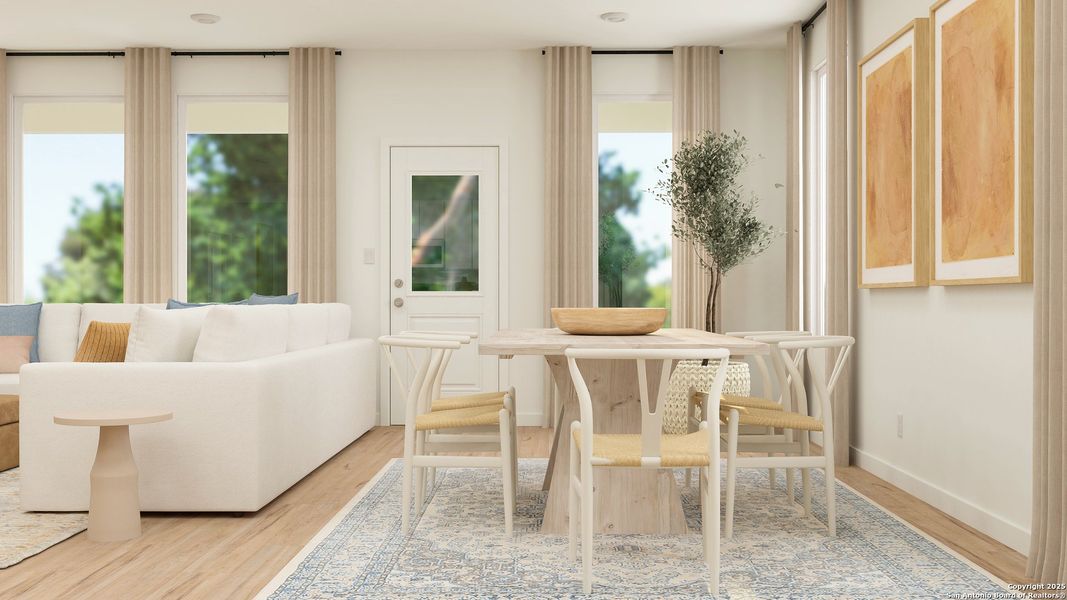 Furnished interior view inside a new home in Voss Farms, New Braunfels (Image 6).
