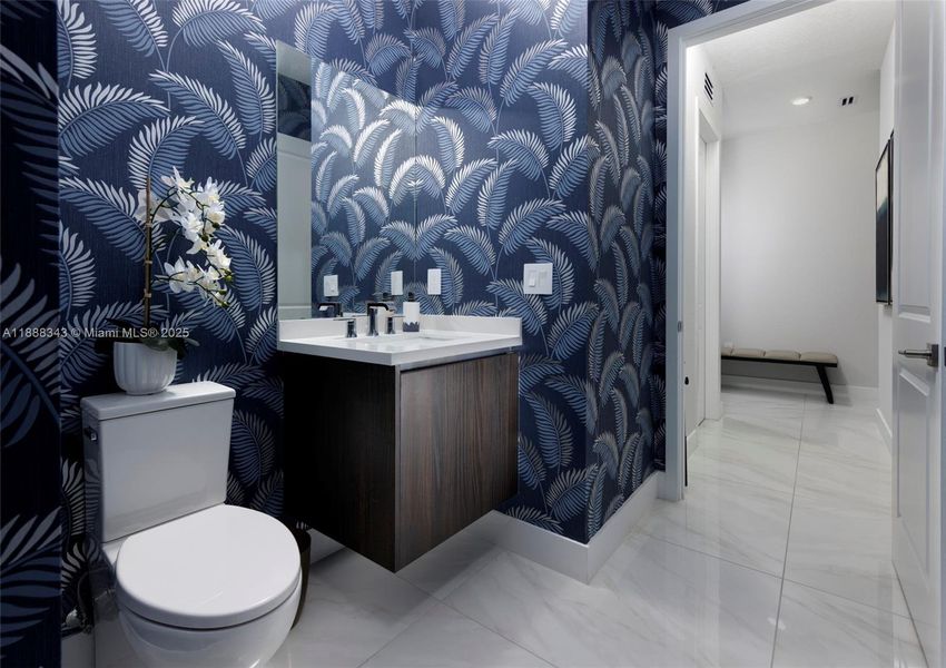 Furnished interior view inside a new home in , Miami (Image 14).