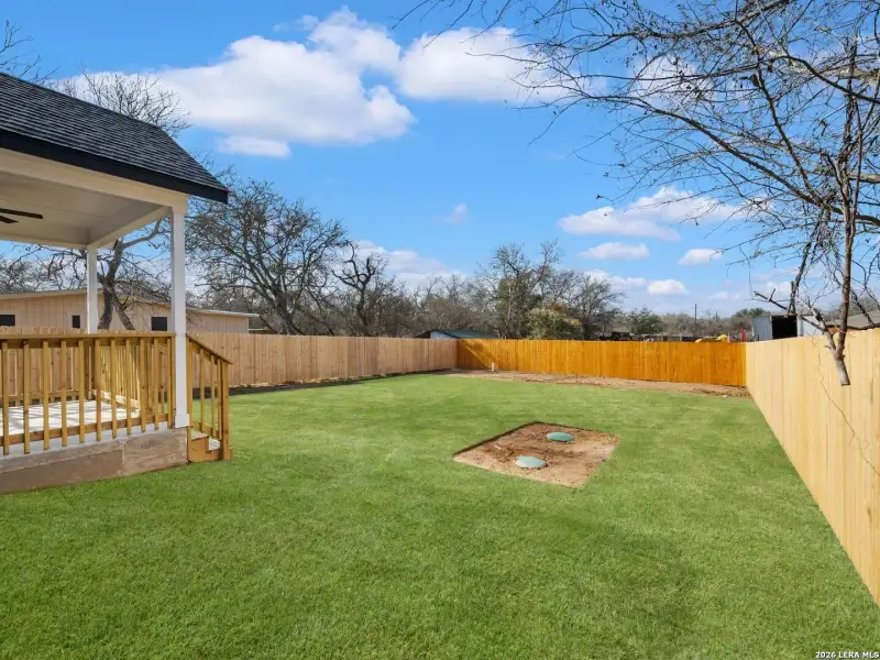 Exterior details and patio area of a home in , Lytle (Image 3).