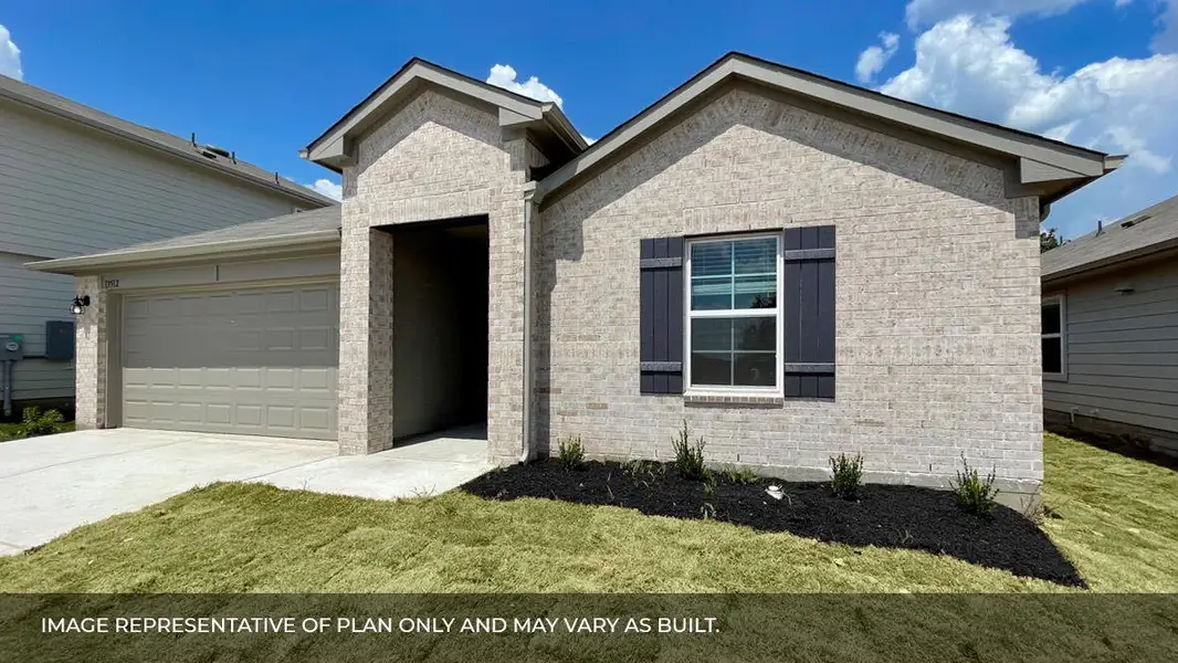 Exterior details and patio area of a home in Bar W Ranch, Leander (Image 3).