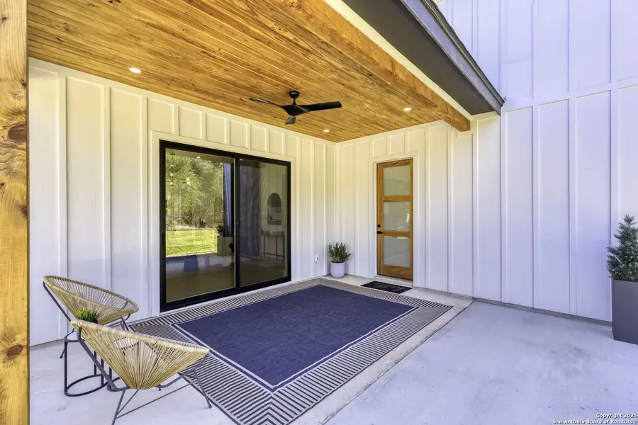 Exterior details and patio area of a home in , Boerne (Image 4).