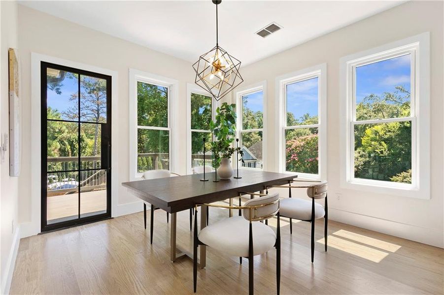Furnished interior view inside a new home in , Atlanta (Image 28).