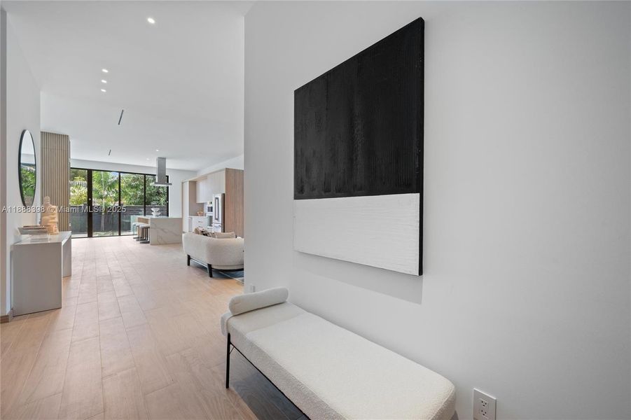 Furnished interior view inside a new home in , Miami (Image 11).