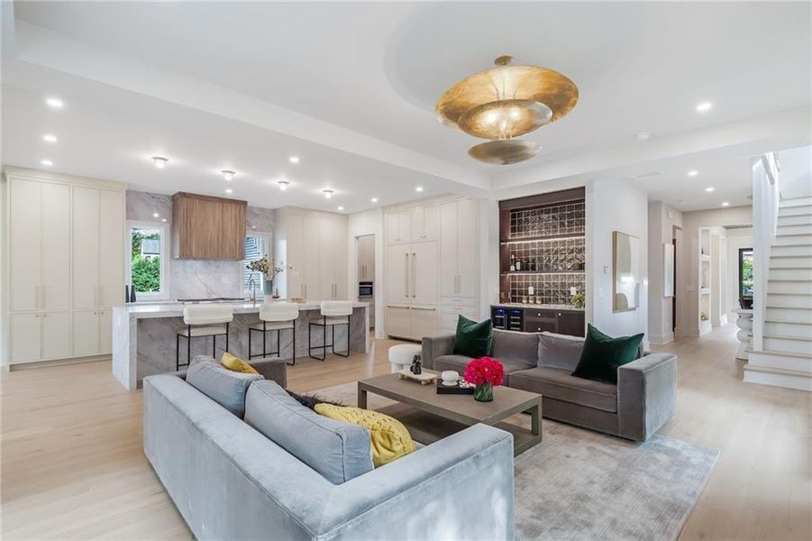 Furnished interior view inside a new home in , Atlanta (Image 30).