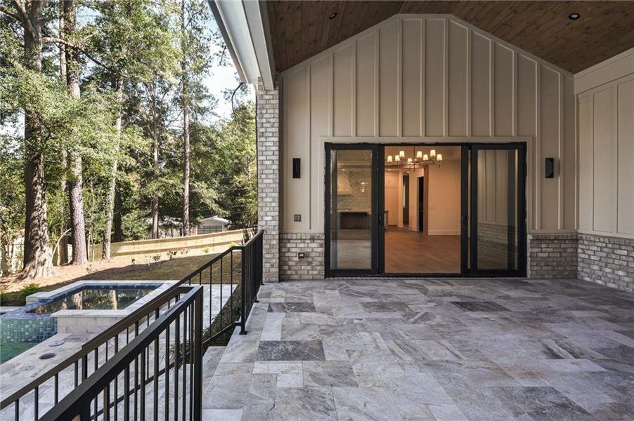 Exterior details and patio area of a home in , Brookhaven (Image 34).
