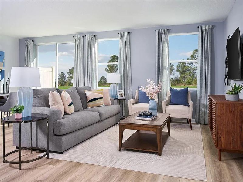 Furnished interior view inside a new home in , St. Cloud (Image 7).