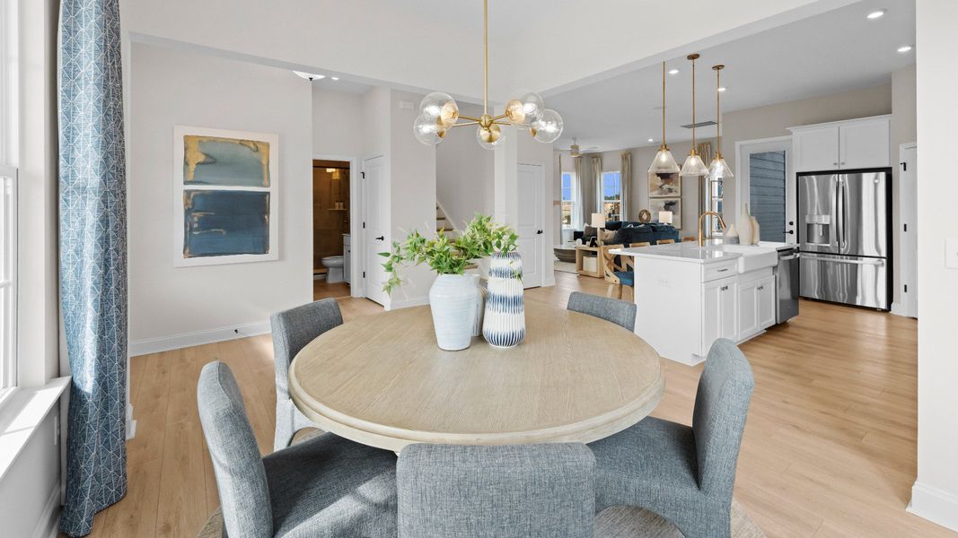 The Brockton Plan by DRB homes in Pineville, NC - Dining Area