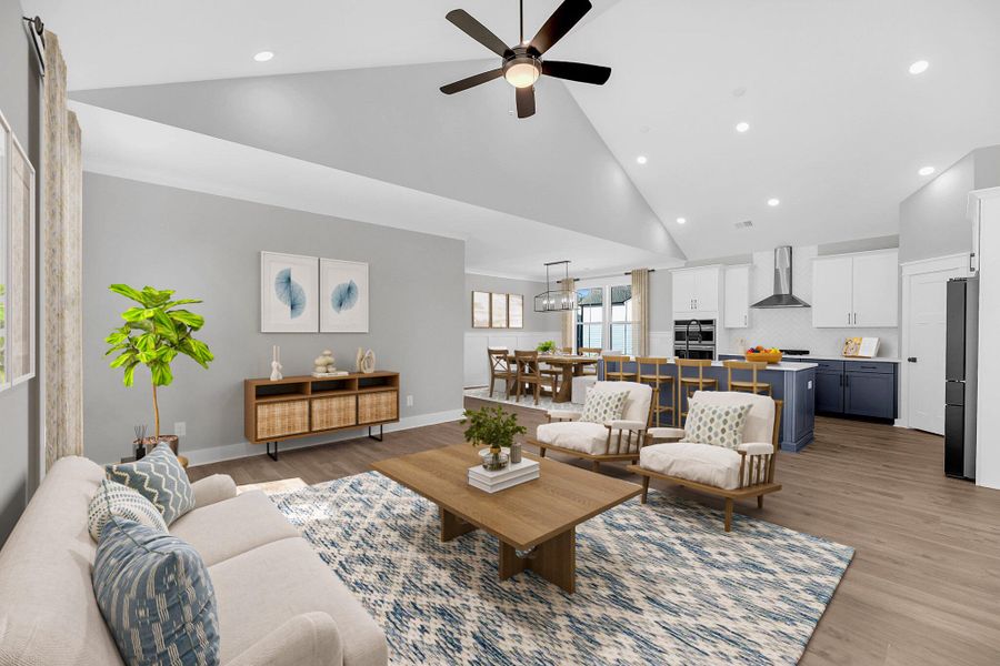 Furnished interior view inside a new home in Miller's Crossing, Johns Island (Image 10).