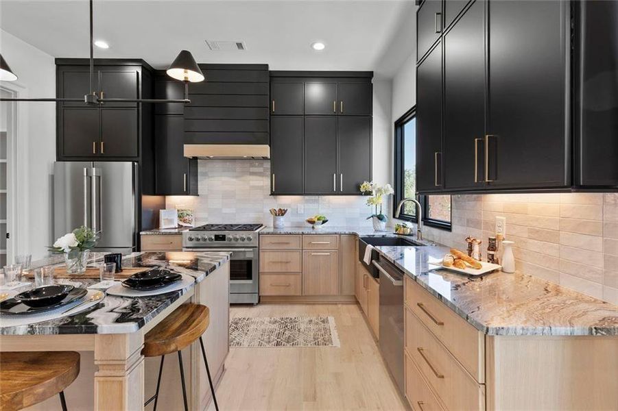 Furnished interior view inside a new home in , Atlanta (Image 9).