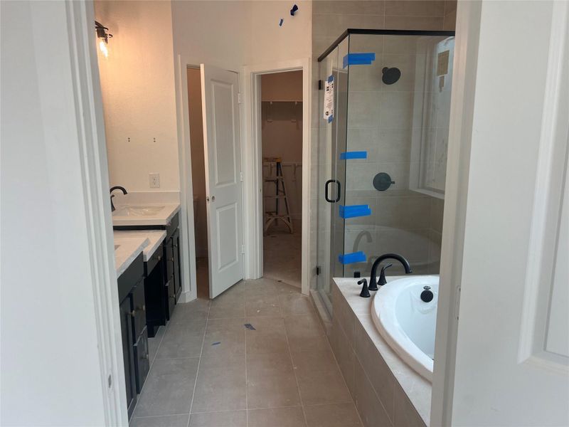In-progress construction of a new home in Elyson 45' & 70', Katy, TX (Image 14).