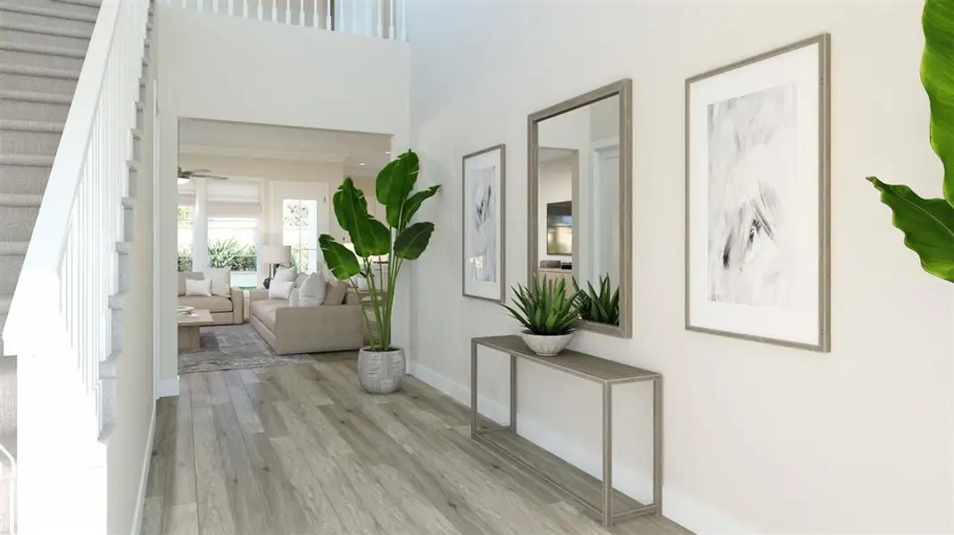 Furnished interior view inside a new home in North Square at Uptown, Celina (Image 8).