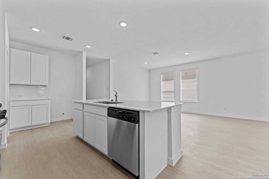 Furnished interior view inside a new home in Steelwood Trails: Coastline Collection, New Braunfels (Image 8). Furnished interior view inside a new home in Steelwood Trails: Coastline Collection, New Braunfels (Image 8).