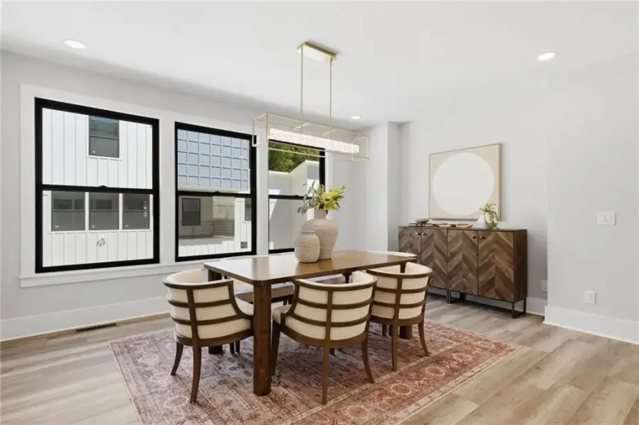Furnished interior view inside a new home in , Roswell (Image 15).