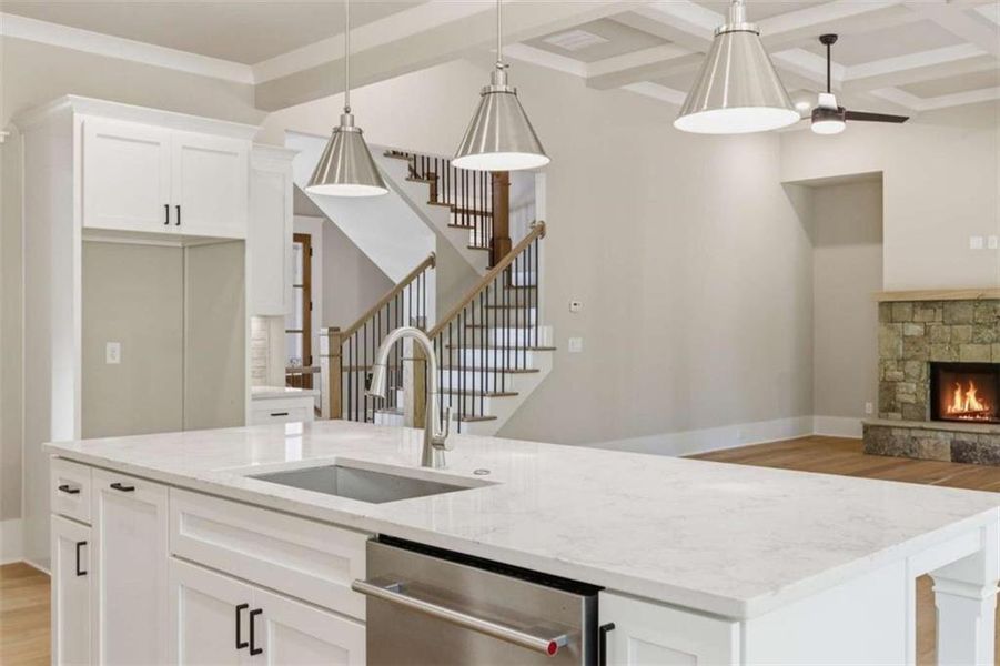 Furnished interior view inside a new home in , Clarkesville (Image 36).
