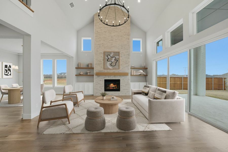 Furnished interior view inside a new home in Park Place - 80' Lots, Prosper (Image 16). Furnished interior view inside a new home in Park Place - 80' Lots, Prosper (Image 16).