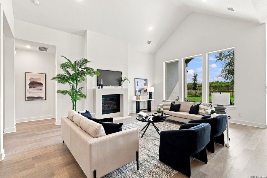 Furnished interior view inside a new home in Shavano Highlands, San Antonio (Image 8).