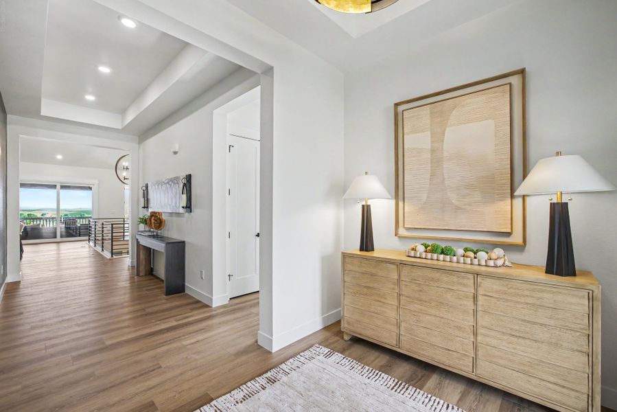 Representative furnished interior of a home built from the Glen Eyrie by Scott Felder Homes in Jackson Creek, Monument (Image 6). Representative furnished interior of a home built from the Glen Eyrie by Scott Felder Homes in Jackson Creek, Monument (Image 6).