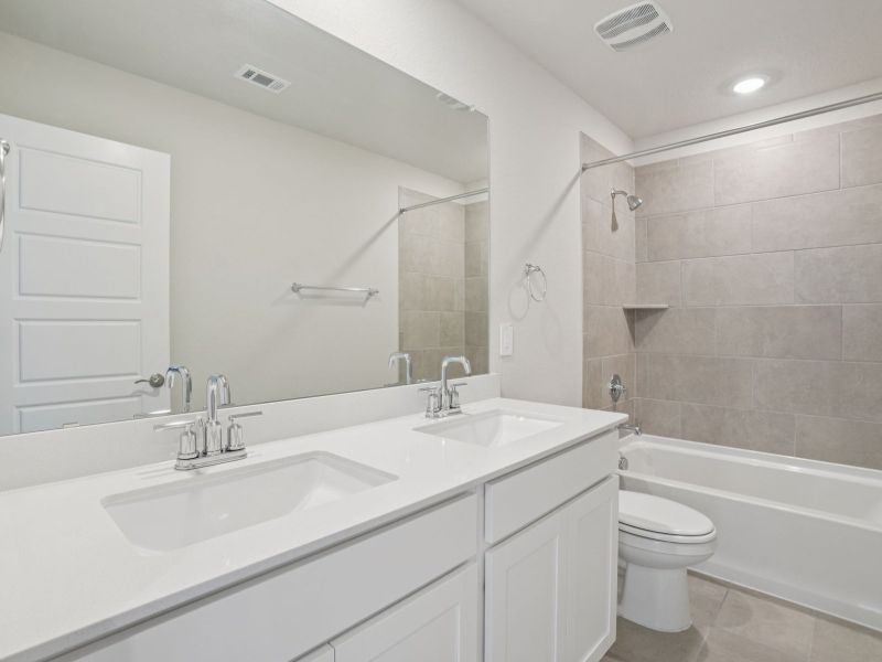 Furnished interior view inside a new home in Sagebrooke - Premier Series, San Antonio (Image 11). Furnished interior view inside a new home in Sagebrooke - Premier Series, San Antonio (Image 11).