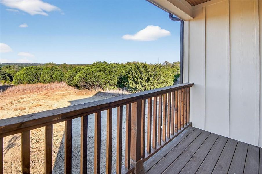 primary balcony with a view forever! Watch the incredible sunsets.