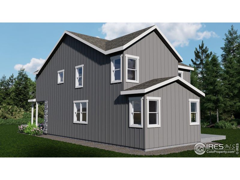 Exterior details and patio area of a home in Wilson Commons, Loveland (Image 3).