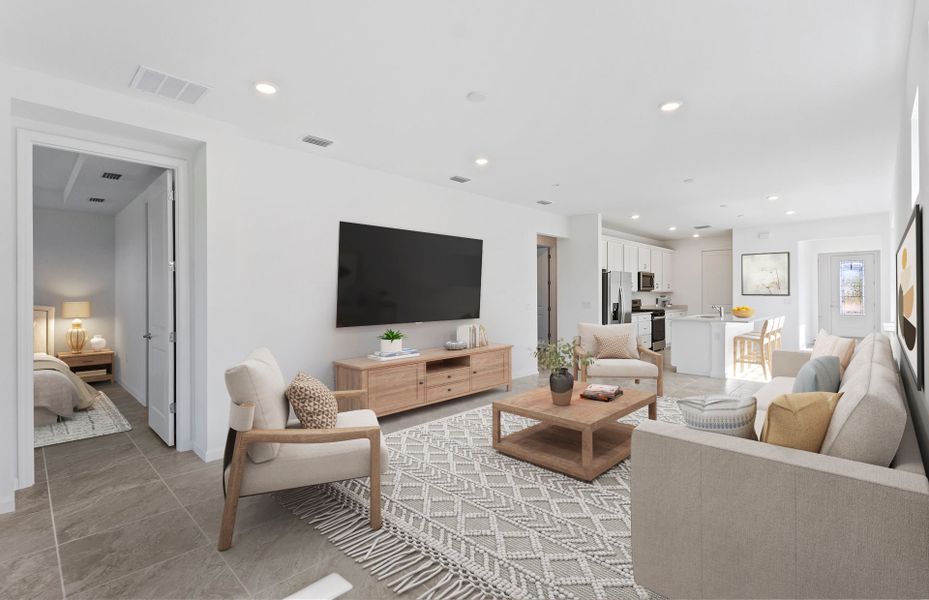 Furnished interior view inside a new home in Terreno, Naples (Image 11).